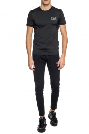 T-shirt with a print and a logo, zdjęcie 2 T-shirt with a print and a logo od EA7 Emporio Armani